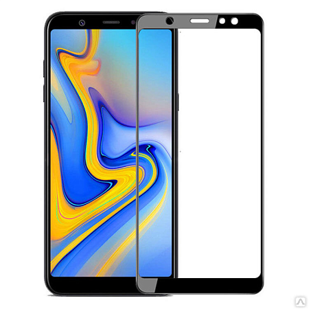 Защитное стекло на Samsung SM-A920F, Galaxy A9 (2018), 9D, черный, X-CASE