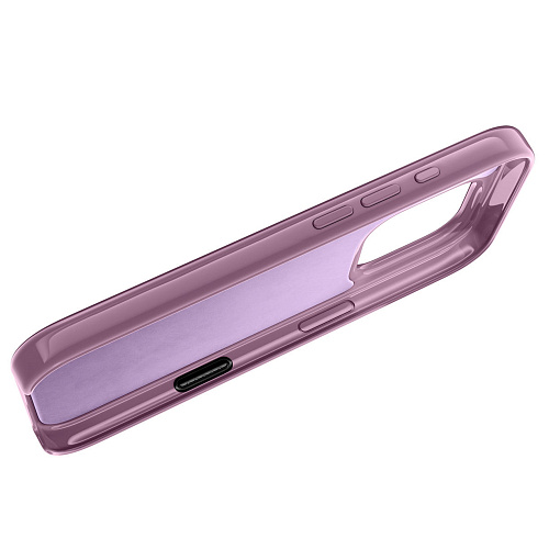 Чехол-накладка для iPhone 16 Pro Max, глянцевый, магнитный (MagSafe), без лого, X-CASE, фиолетовый