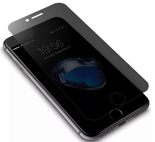 Защитное стекло на iPhone 6 Plus/6S Plus, 3D матовый черный, X-CASE
