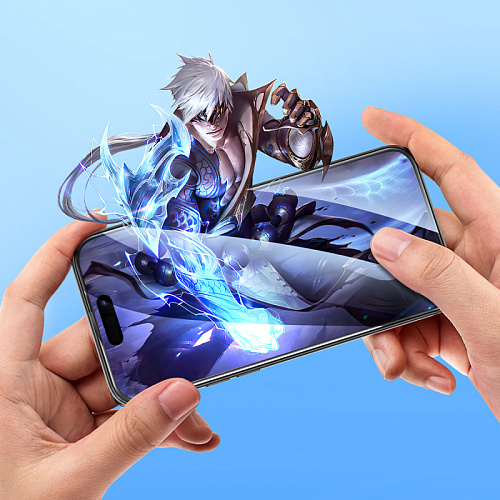 Защитное стекло для iPhone 14 Pro, G9, HOCO, Full screen HD tempered glass, черное