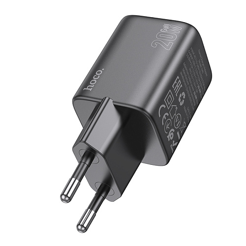 Сетевое зарядное устройство, 1 PD 20W (N40), HOCO, черный