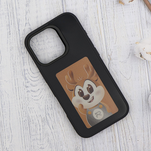 Чехол-накладка для iPhone 16 Pro, с экраном, без лого, X-CASE, черный