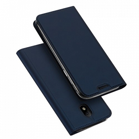 Чехол-книжка для Samsung J330F Galaxy J3 (2017), DU DU, боковой, синий