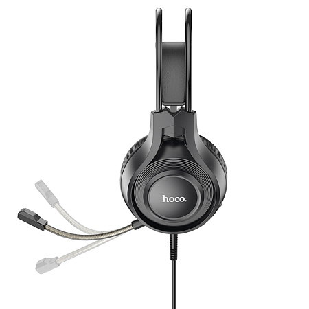 Проводные наушники W106, HOCO, игровые с микрофоном, черные