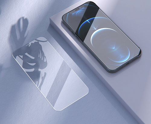 Защитное стекло на iPhone 12 Pro Max (6.7) A22, пленка 2 штуки, Hoco прозрачное