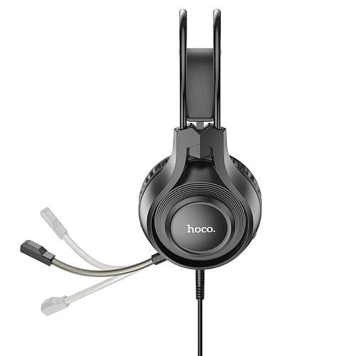 Проводные наушники W106, HOCO, игровые с микрофоном, черные