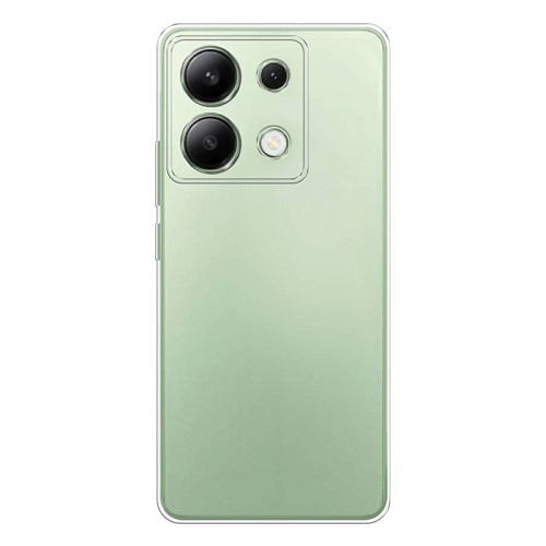 Чехол силиконовый для Xiaomi Redmi Note 13 (4G), усиленные края, c защитой камеры, X-CASE, прозрачный