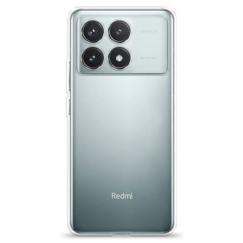 Чехол силиконовый для Xiaomi Poco F6 Pro /Redmi K70 (5G) /Redmi K70 Pro (5G), с защитой камеры, X-CASE, прозрачный