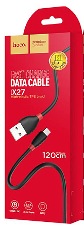 USB Кабель Micro, HOCO, X27, 1.2m, черный