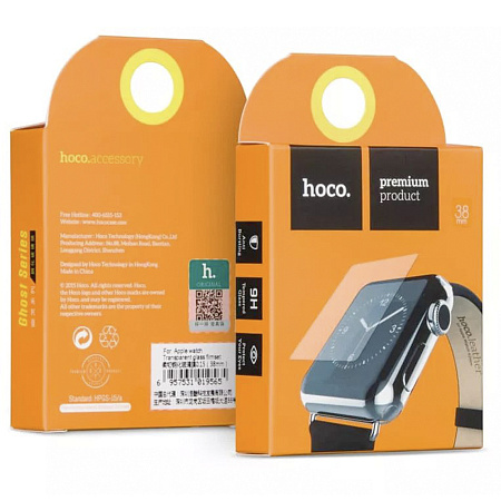 Защитное стекло на Apple Watch, HOCO, 38mm, прозрачное