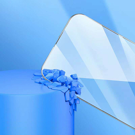 Защитное стекло для iPhone 15 Plus/16 Plus, A34, HOCO, 9D large arc dustproof glass, черное