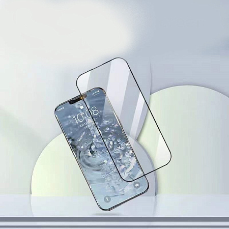 Защитное стекло на iPhone 15 Pro, 20D, черное, X-CASE