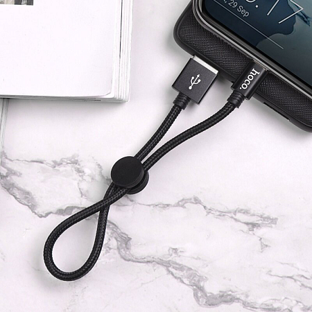 USB Кабель Type-C, HOCO, X35, 25см, черный