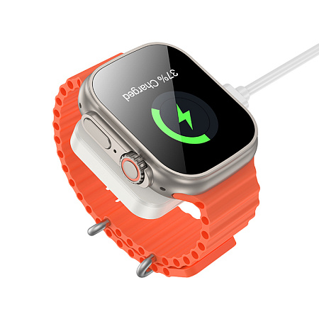 Беспроводное зарядное устройство, CQ16C iWatch, HOCO, молочный белый