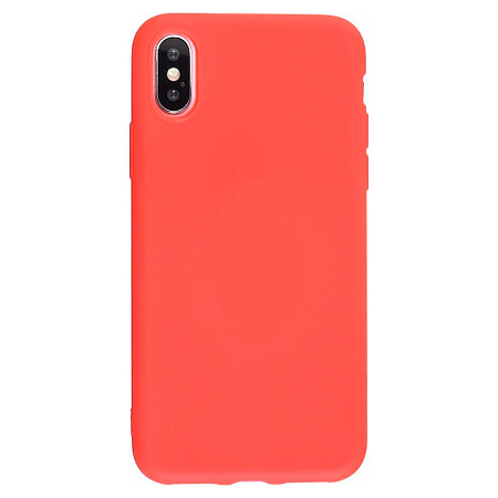 Чехол силиконовый для iPhone X/XS, good quality, X-CASE, красный