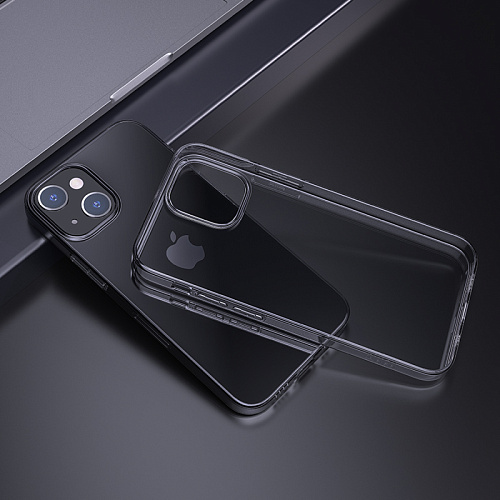 Чехол силиконовый для iPhone 15 Plus, Light series TPU, HOCO, черный
