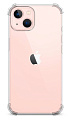 Чехол силиконовый для iPhone 13 (6.1), усиленные края, с защитой камеры, X-CASE, прозрачный