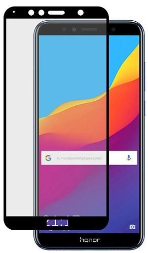 Защитное стекло на Huawei Y6 (2018)/Y6 Prime/Honor 7A Pro, 9D, черный, X-CASE