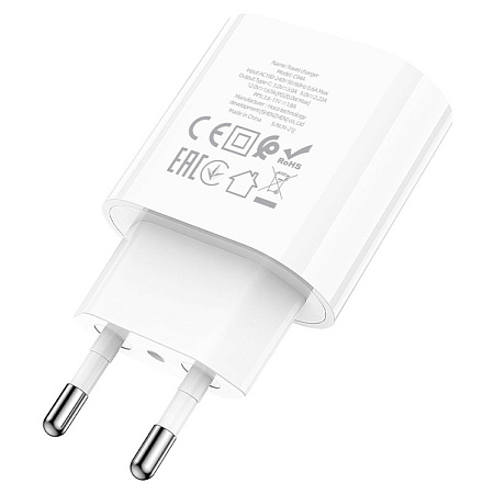 Сетевое зарядное устройство, 1 PD 20W (C94A), HOCO, белый