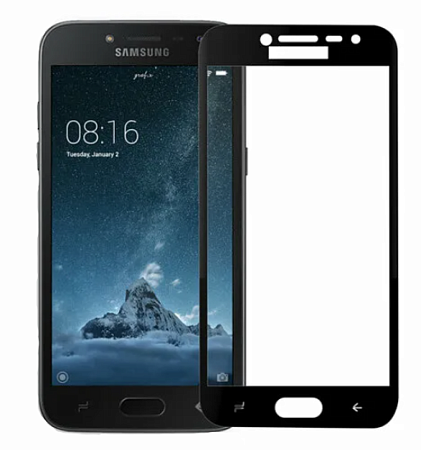 Защитное стекло на Samsung J250F, Galaxy J2 (2018)/J2 Pro (2018), 5D, черный, X-CASE