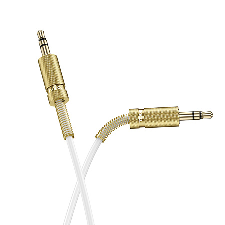 AUX Audio кабель 3,5 мм, UPA31, HOCO, витой, белый
