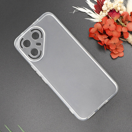 Чехол силиконовый для TECNO Pova 7 Pro (5G), с защитой камеры, X-CASE, прозрачный