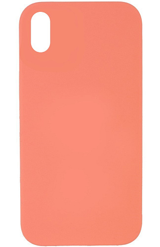 Чехол - накладка для iPhone XR, Silicon Case, без лого, лососевый