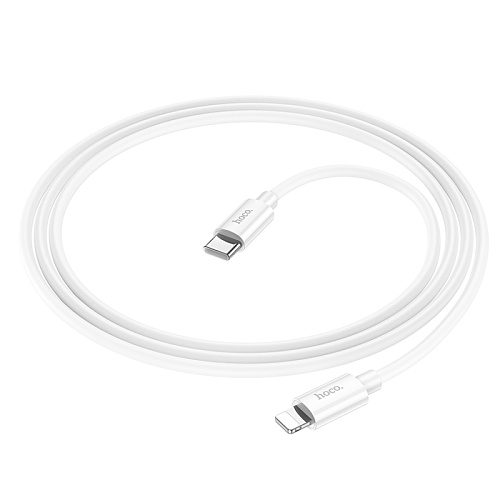 Кабель Lightning to Type-C (PD), HOCO, X87, 1м, силиконовый, белый