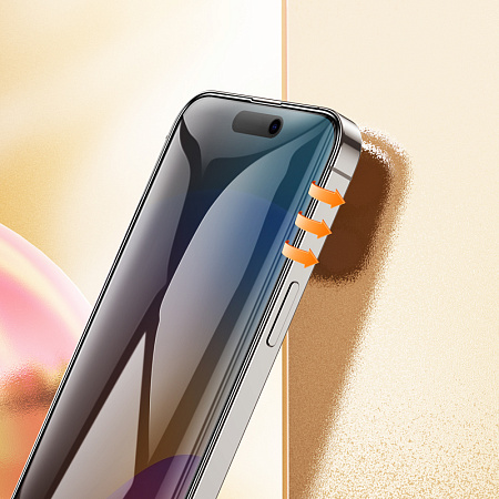    iPhone 15 Pro Max, A12 Pro, HOCO, Privacy Nano 3D full screen edges, 