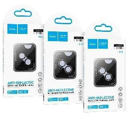 Защитное стекло для iPhone 15/15 Plus, V13, HOCO, на заднюю камеру, черный