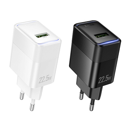 Сетевое зарядное устройство, 1 USB 3.0 QC 22.5W (CS111A), HOCO, черный