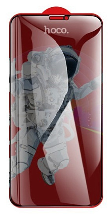 Защитное стекло на iPhone XR/11 (G15), HOCO, Guardian shield series full-screen anti-spy, черное