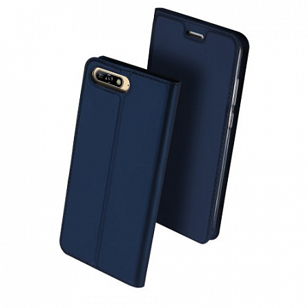 Чехол-книжка для Huawei Honor 7A Pro/Y6 (2018)/Y6 Prime(2018), DU DU, боковой, синий