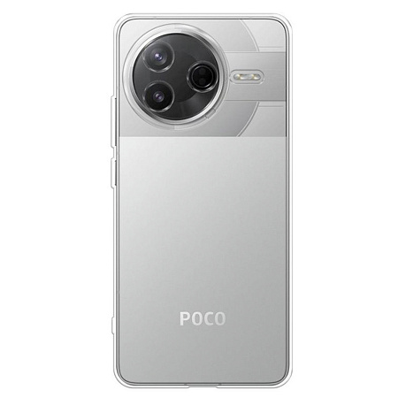 Чехол силиконовый для Xiaomi Poco F7 Pro (5G)/Redmi K80 (5G), с защитой камеры, X-CASE, прозрачный