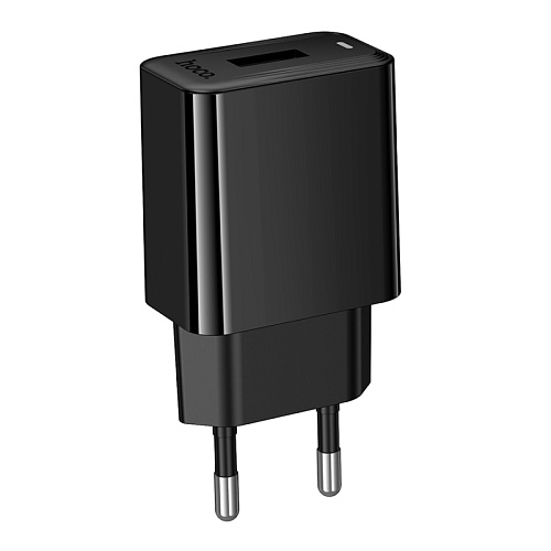 Сетевое зарядное устройство, 1 USB 2.1A (CS91A), HOCO, черный