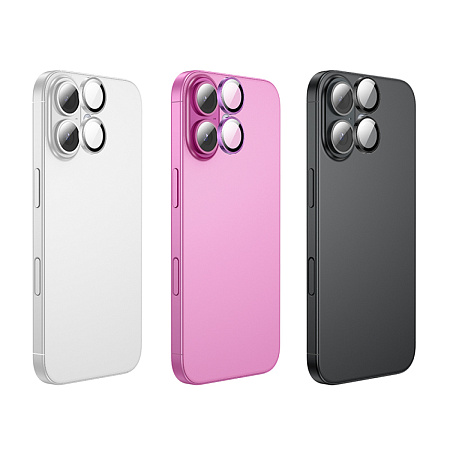 Защитное стекло для iPhone 16/16 Plus, V12 Plus, HOCO, на заднюю камеру, черный