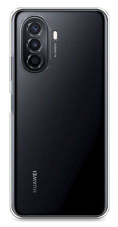 Чехол силиконовый для Huawei Nova Y70/Y70 Plus, с защитой камеры, X-CASE, прозрачный