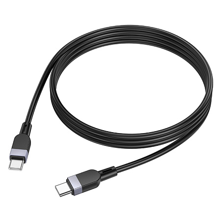 Кабель Type-C на Type-C, HOCO, X109, силиконовый, 1м, 60W, черный