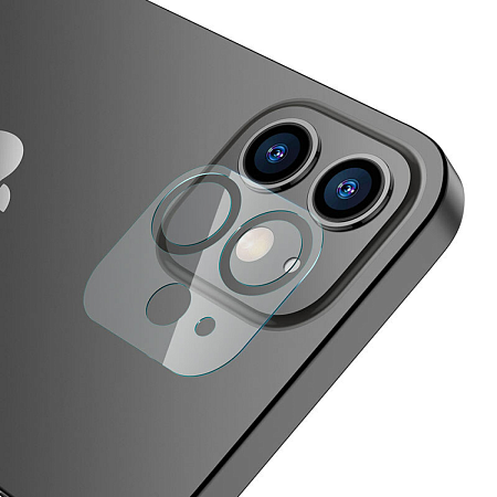Защитное стекло на iPhone 12 mini (5.4) V11 2в1, HOCO, на заднюю камеру, прозрачное