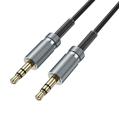 AUX Audio кабель 3,5 мм, UPA31, HOCO, витой, черный