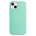 Чехол-накладка для iPhone 14, Silicon Case, без лого, бирюзовый