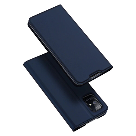 Чехол-книжка для Samsung Galaxy M51, DU DU, боковой, синий