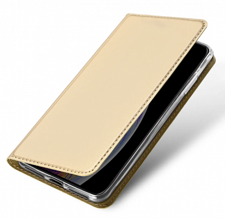 Чехол-книжка для iPhone 11, DU DU, боковой, золотой