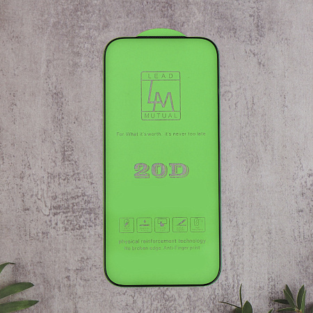 Защитное стекло на iPhone 17 Pro Max, 20D, прозрачное с черной рамкой, X-CASE