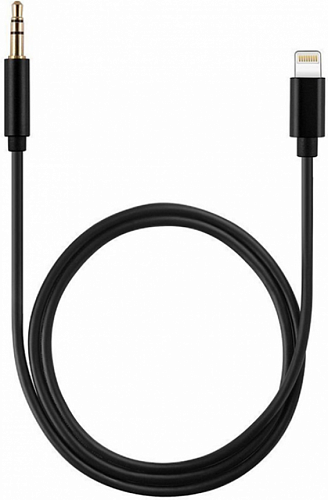 AUX Audio кабель 3,5 мм на Lightning, MH025B, черный