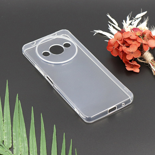 Чехол силиконовый для Xiaomi Redmi A3 (4G) / A3X / Poco C61 (4G), c защитой камеры, X-CASE, прозрачный