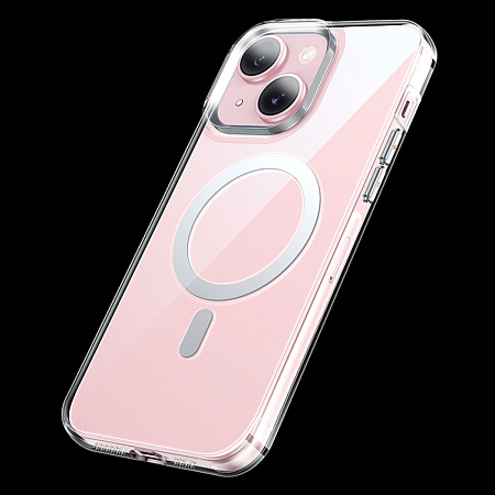 Чехол для iPhone 15, PC, Магнитный (MagSafe), AS3, HOCO, прозрачный