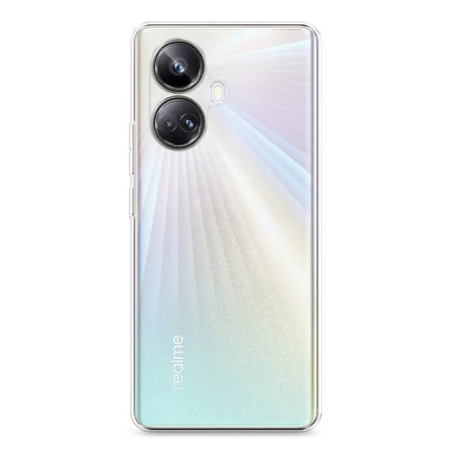 Чехол силиконовый для Realme 10 Pro+ (5G), с защитой камеры, X-CASE, прозрачный