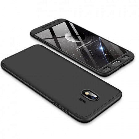 Чехол-накладка для Samsung Galaxy J4 (2018), J400F, из 3х частей, черный