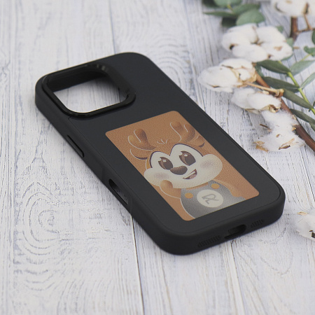 Чехол-накладка для iPhone 16 Pro, с экраном, без лого, X-CASE, черный